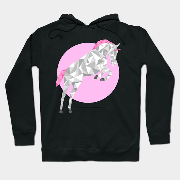 Geometric Unicorn Hoodie by ericacactus